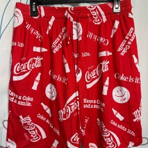 Coca Cola Red and Pink Apparel Tag